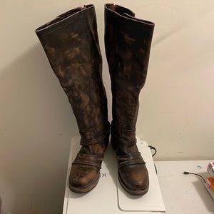 FREEBIRD USED women's size 12 boots Roadie Brown